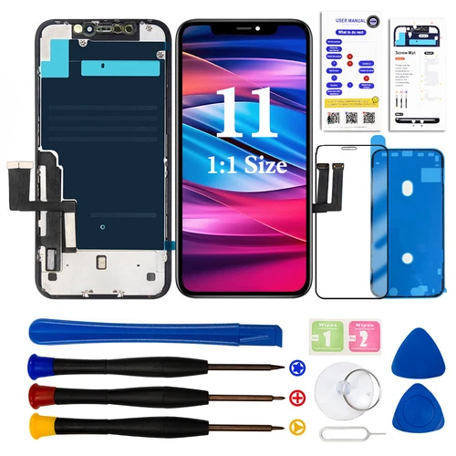Ersatz Für iPhone 11 Display OLED LCD Bildschirm 3D Touch Screen Vormontiert Set