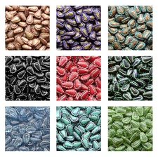 Rutkovsky 111-95072 Lacy Tear Pressed Beads Czech Glass 17x12mm Size 8 pieces