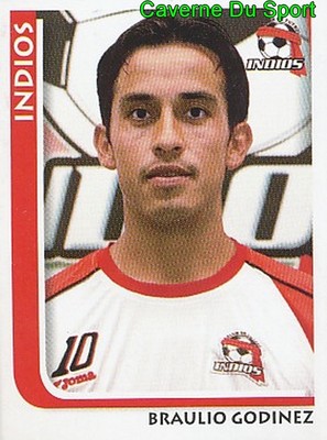 090 BRAULIO GODINEZ CF.INDIOS JUAREZ MEXICO STICKER SUPERFUTBOL 2009 PANINI