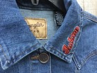 New Women’s Wrangler Auburn University Blue Denim Retro Classic Fit Jacket M — photo 6