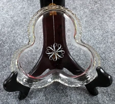 Vintage 5" Avon Clover Clear Glass Dish Trinket Candy Jewelry Coin Perfume Tray