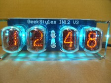 IN-12 Nixie Uhr mit netzteil und bedienungsanleitung