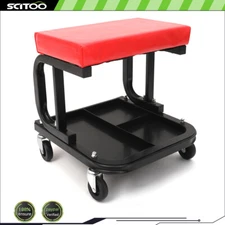 Mechanic Creeper Rolling Seat Work Shop Repair Stools Roller Chair New