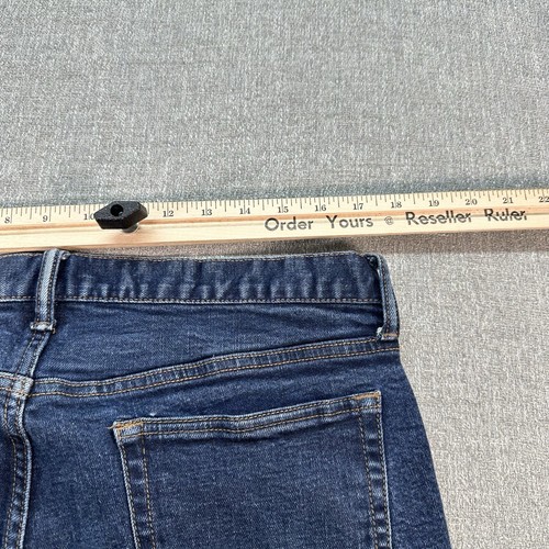 Vintage Gap 1969 Jeans Mens 34x28 Blue Slim Straight Stretch Denim Medium Wash - Picture 5 of 8