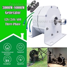 12V/24V/48V 5KW-8KW Alternator 3 Phase Synchronous Permanent Magnet Generator UK