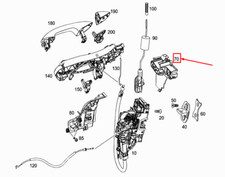 MERCEDES-BENZ C Coupe C205 Front RH Lock Bearing Bracket A2057230814 NEW GENUINE