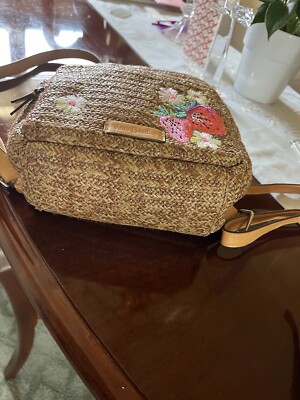 Vera Bradley Strawberry Embroidered Straw Backpack Vera Bradley | Bags | Vera Bradley Strawberry Embroidered  main image 3