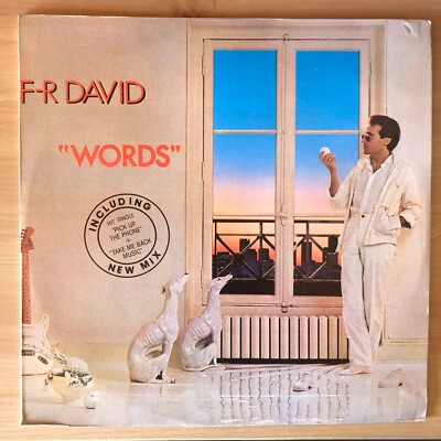 F-R David ‎– Words [1983] Vinyl LP Dance & Electronica Synth-Pop