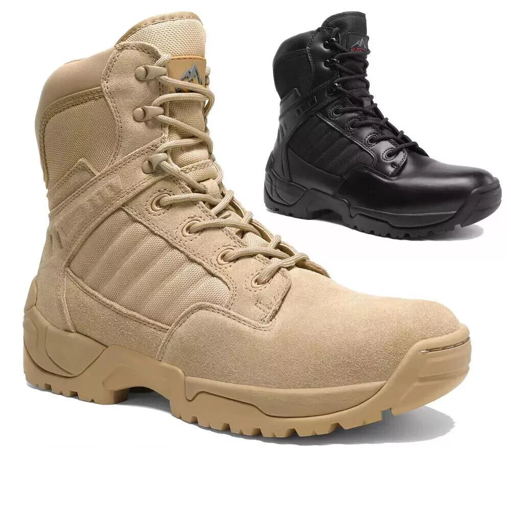 NORTIV8 Men's Military Tactical Work Boots Side Zipper Hiking Combat Boots Shoes
Opens in a new wind