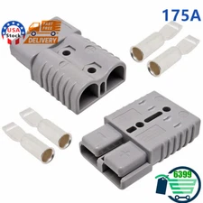 175Amp Battery Quick Connect Disconnect Connector Wire Harness Plug 1/0AWG Kit