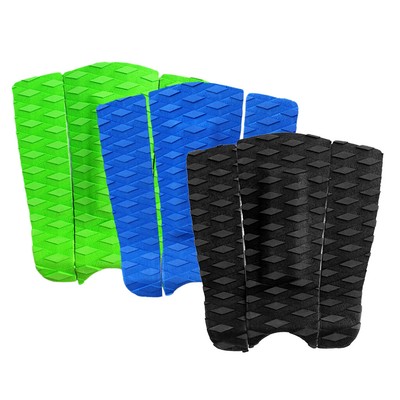3x EVA Tail Pad Surfbrett Deck Traktion Stomp Surfing Grip Mat Ziertuch