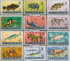 belize 211-222 (complète edition) neuf avec gomme originale 1968 faune