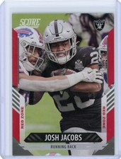 2021 Panini Score Football Red Zone Foil #226 Josh Jacobs #20/20
