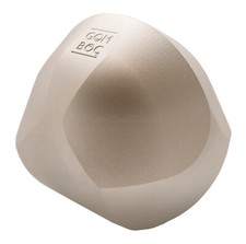 Sandblasted Aluminium Gomboc, a mathematical innovation, self-righting shape