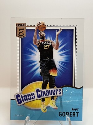 2021-22 Panini Donruss Elite Rudy Gobert Glass Cleaners Acetate Insert Utah Jazz