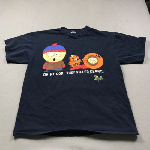 VINTAGE South Park Shirt Mens XL Blue I Killed Ke… - image 1