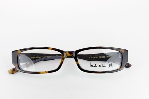 NICOLE MILLER MODERN GIRL in Cocoa Sky Tortoise 50-46-135 Eyeglass Frames B152 - Picture 11 of 12