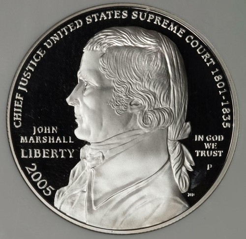 2005 NGC PR69 Large Reverse Struck Thru Marshall Proof Silver Dollar Mint Error - Picture 4 of 5