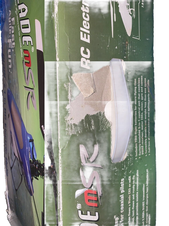 Helicóptero Horizon Blade MSR RC SPEKTRUM EFLITE Mini Heli FIX Usado Foto 3 de 4