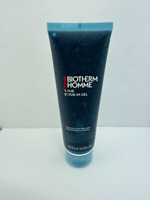 Biotherm Homme T-Pur Scrub-In-Gel 125ml Exfoliating & Oil Control New