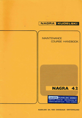 1 x Nagra MAINTENANCE _ COURSE HANDBOOK for Nagra 4.2 _ ENG ! RAR ! TOP !