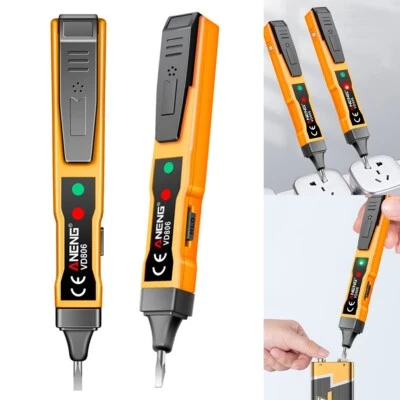 Voltage/live AC detector tester pen & torch non contact indicator cable/wire UK