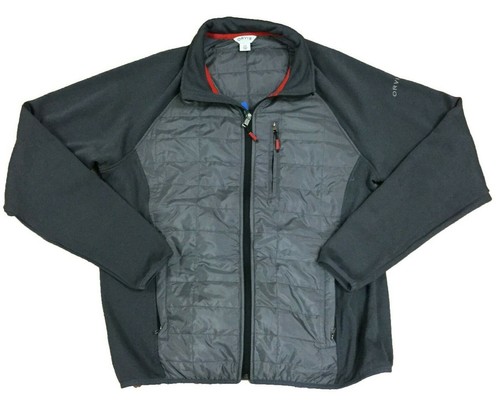 Orvis Men's Mixed Media Full Zipper Quilted Jacket, Gray