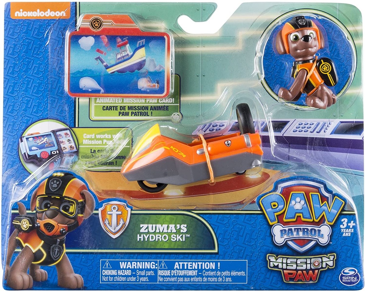 Paw Patrol Mission Paw Zuma s Hydro Ski Figure and Vehicle