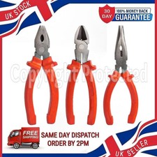 HEAVY DUTY 6" COMBINATION OR LONG NOSE 0R SIDE CUTTER CUTTING PLIERS OR FULL SET