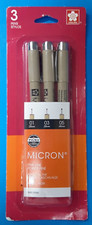 Sakura Pigma Micron Black Pens, FINE KINE, POINT FINE, ARCHIVAL INK, INSC-30061