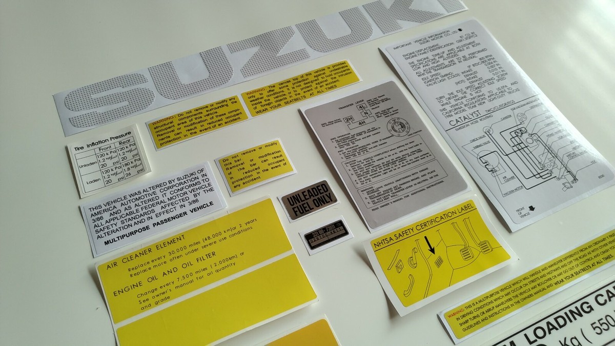 Suzuki SJ 413 / samurai decals | eBay