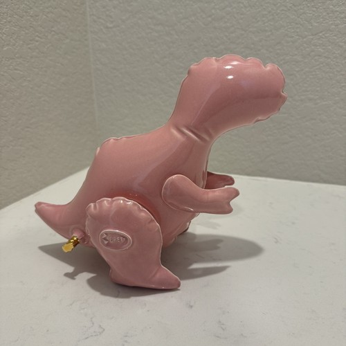 Brett Kern Ceramic “Inflatable” Pink T-Rex Art Sculpture - Pop Art
