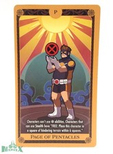 Heroclix X-Men: X of Swords OP set Page of Pentacles Tarot Card 