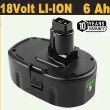 18V Battery Replace Dewalt 18 Volt Battery DC9096-2 DC9098 DC9099 6.0AH Li-ion