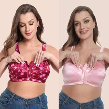 Front Closure Womens Brassiere Ladies Bras Unpadded Miss Sissy Sexy Lingerie bh