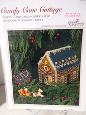 Victoria Sampler CANDY CANE COTTAGE Counted Cross Stitch Pattern