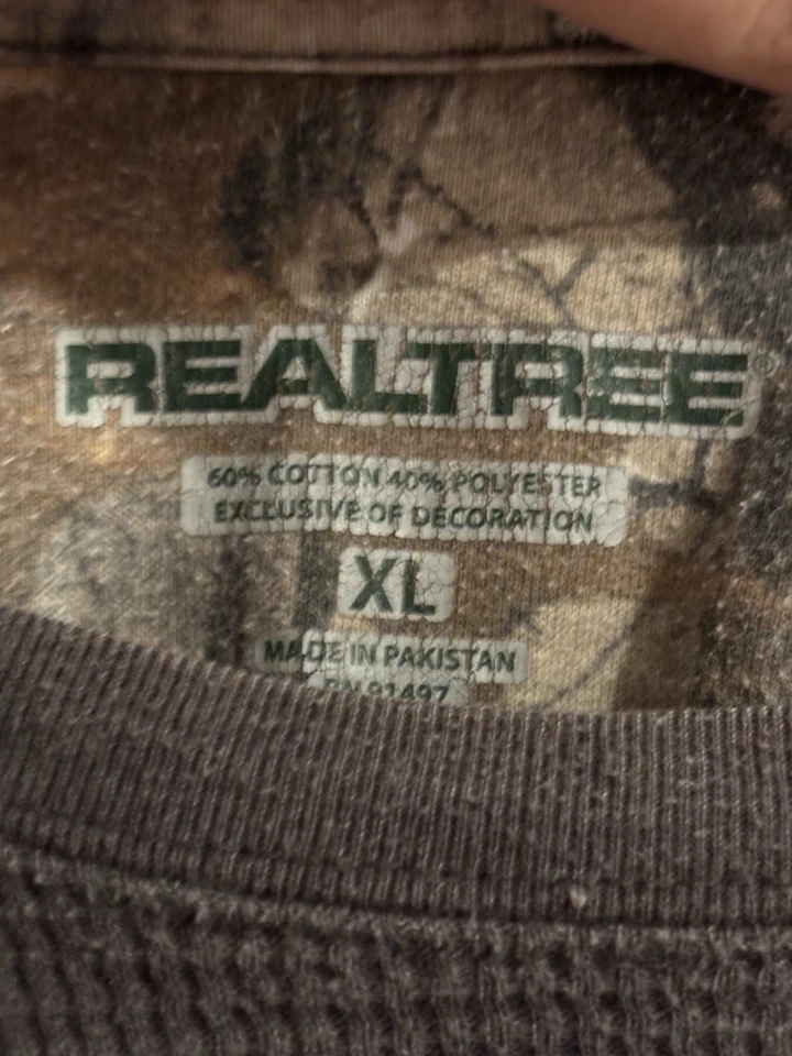Realtree Gris Térmico 60% Algodón 40% Mezcla Poliéster Hombre’s Talla XL Foto 3 de 4
