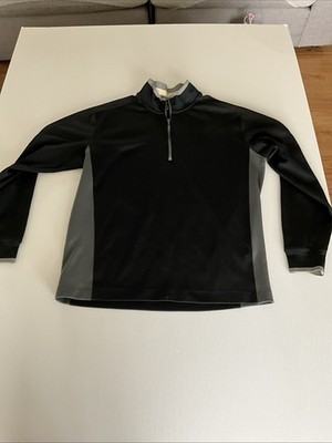 Nike Golf Tour Performance Dri FIT 1/4 Zip Pullover Shirt Size Large Black