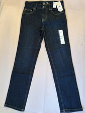 Wonder Nation Boys Slim Straight Jeans Adjustable Waist Stretch Denim 12