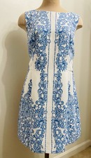 NWT Lilly Pulitzer Jules Skort Romper White/ Blue Dress-Size 16 Retail 228