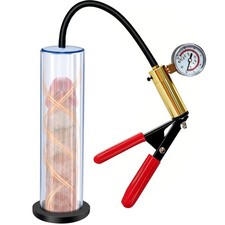 Penis Pump 9 x 2in Elliptical Cylinder for Male ED Enhancement Erectile Enlarger