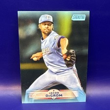 Jacob DeGrom 2025 Topps Stadium Club Light Blue Foil Parallel Rangers