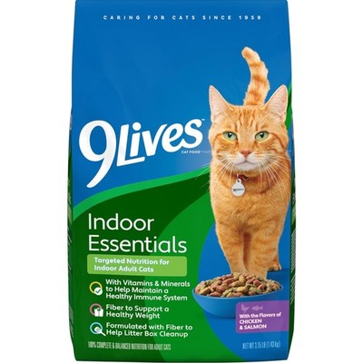9Lives Plus Care Dry Cat Food with Tuna & Egg Flavors, 15.5 lb Bag
