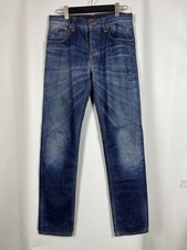 NUDIE Big Bengt Blue Denim Regular Slim Straight Jeasn Size W31 L34