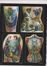 10 PAGES OF TATTOOS 43 TATTOOS-CATS-LIONS-TIGERS ETC