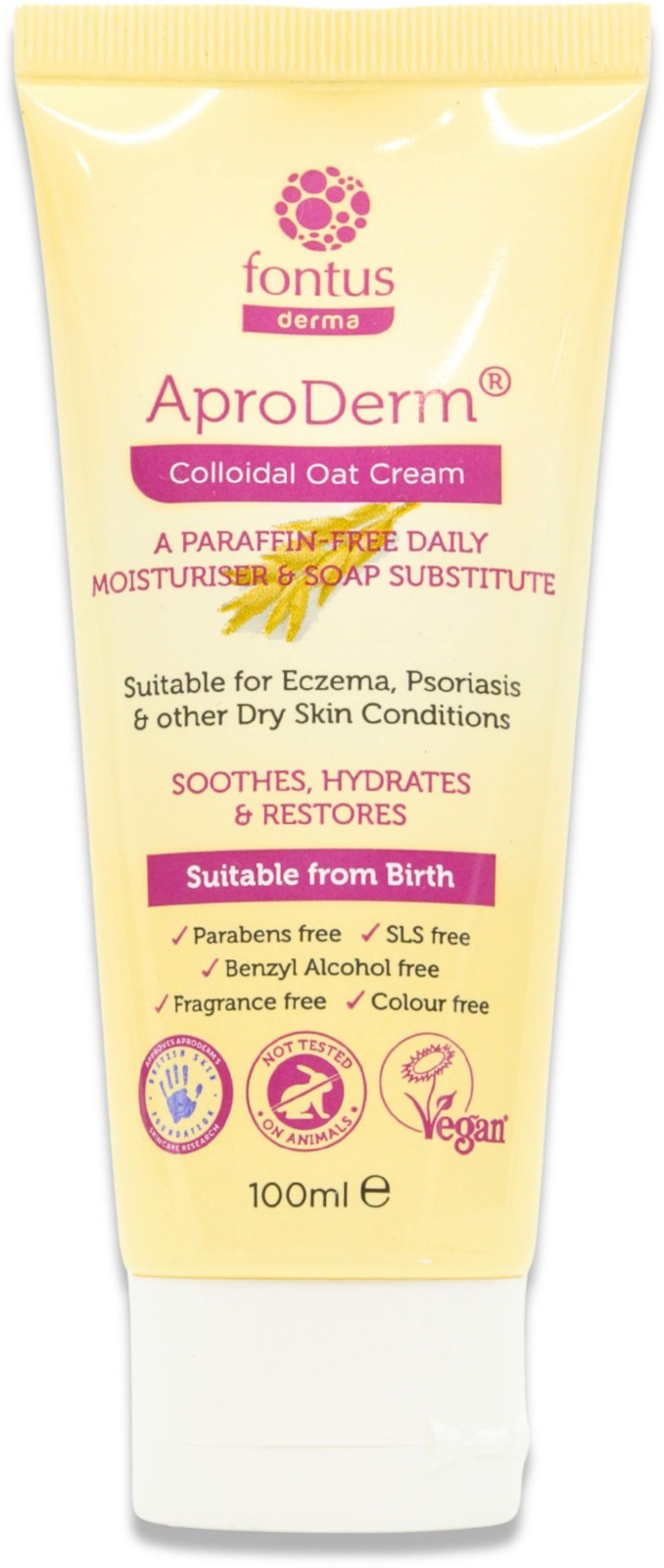AproDerm Colloidal Oat Cream 100ml x3 Eczema Dry Skin Moisturiser - Image 4