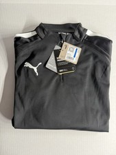 Puma Youth Training Quarter Zip Team Liga Drycell Pullover, Size XL 14-16: Black