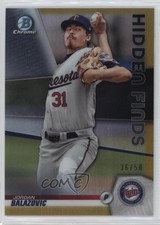 2020 Bowman Hidden Finds Chrome Gold Refractor 36/50 Jordan Balazovic #HF-JB nd3