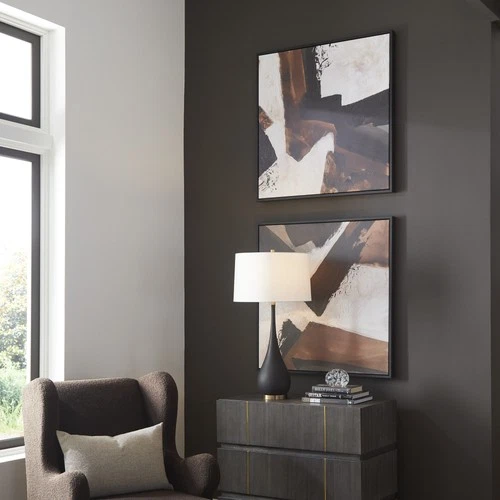 Uttermost 32370 Tactile Inspiration 38" x 38" Framed Abstract - Black - Picture 5 of 5