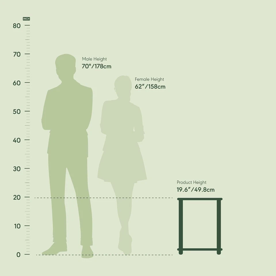 Furinno Simplistic Set of 2 2-Pack, Plastic Pole 15.6 x 15.6, Espresso/Black  - Image 3 of 4